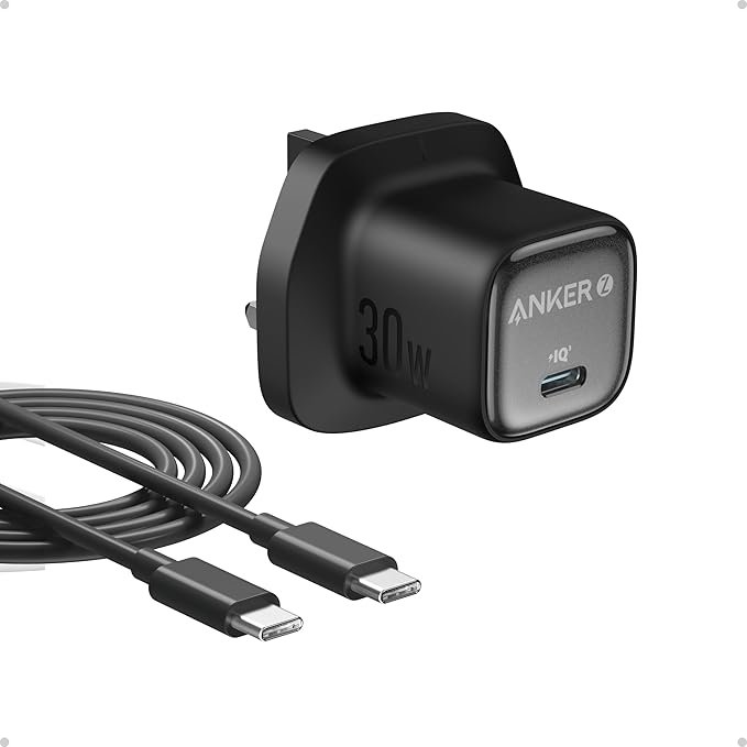 30W USB-C Plug, Anker Zolo Compact GaN USB-C Charger